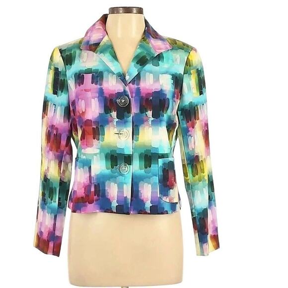 LAFAYETTE 148‎ MULTICOLOR BLAZER / JACKET SIZE 14 - Picture 1 of 4